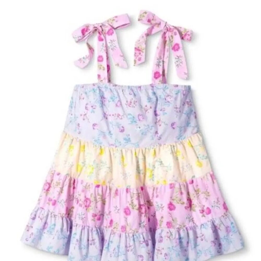 🌸 LOVESHACKFANCY x TARGET Jeanne Floral Mini Dress – M – Worn 1 Time 🌸 - Picture 4 of 16